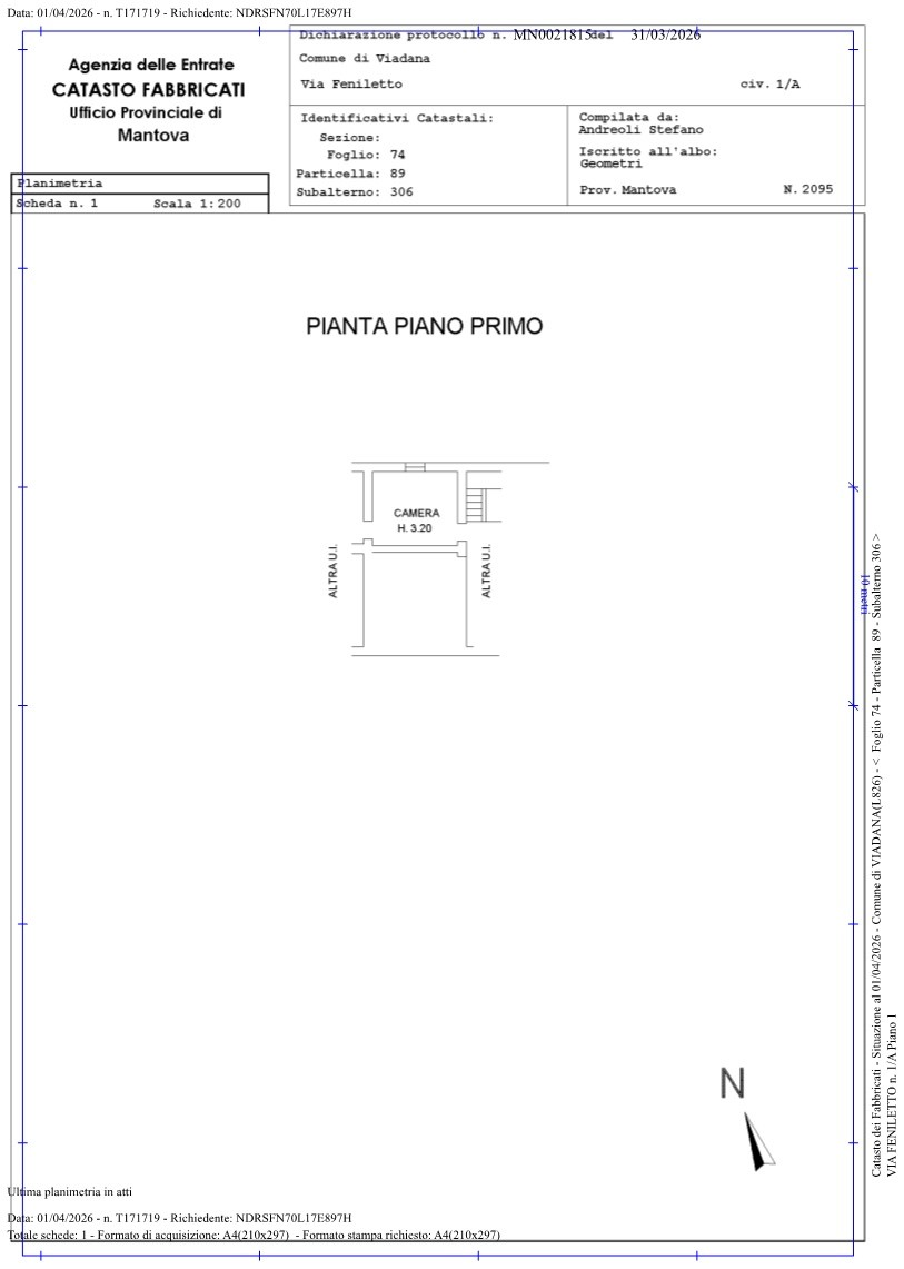 LOTTO 1: CASA COLONICA E GARAGE